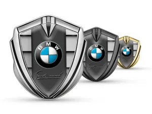 BMW Badge Autoadesivo Disegno Lussuoso Metal Lucido